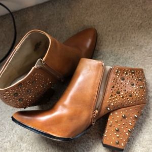 Paris Hilton Studded leather booties